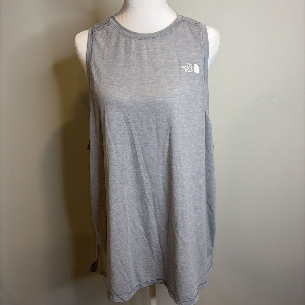 The North Face Tank Top Sz 1X Women’s Light Gray Yoga Athleisure Gorpcore